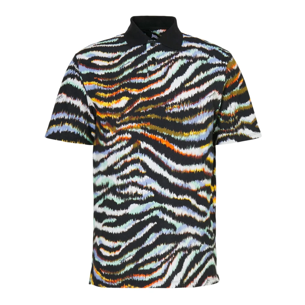 Just Cavalli Multicolor Polo Shirts, Male, L, Polo