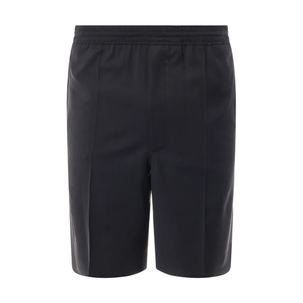 Givenchy Bermuda Shorts van Wol Black Heren