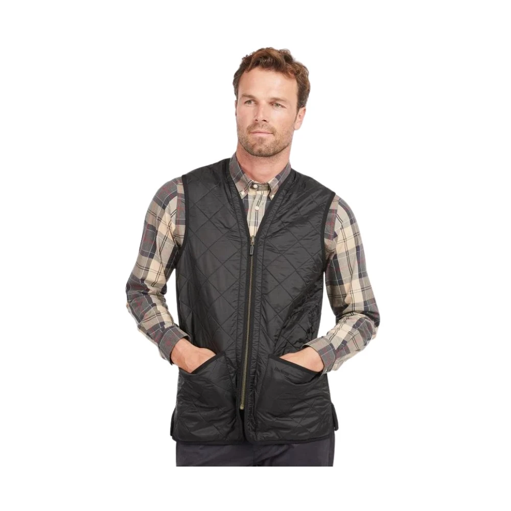 Barbour Men's Black Waistcoats, S, Quilted Vest