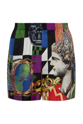 Mönstrade sidenshorts