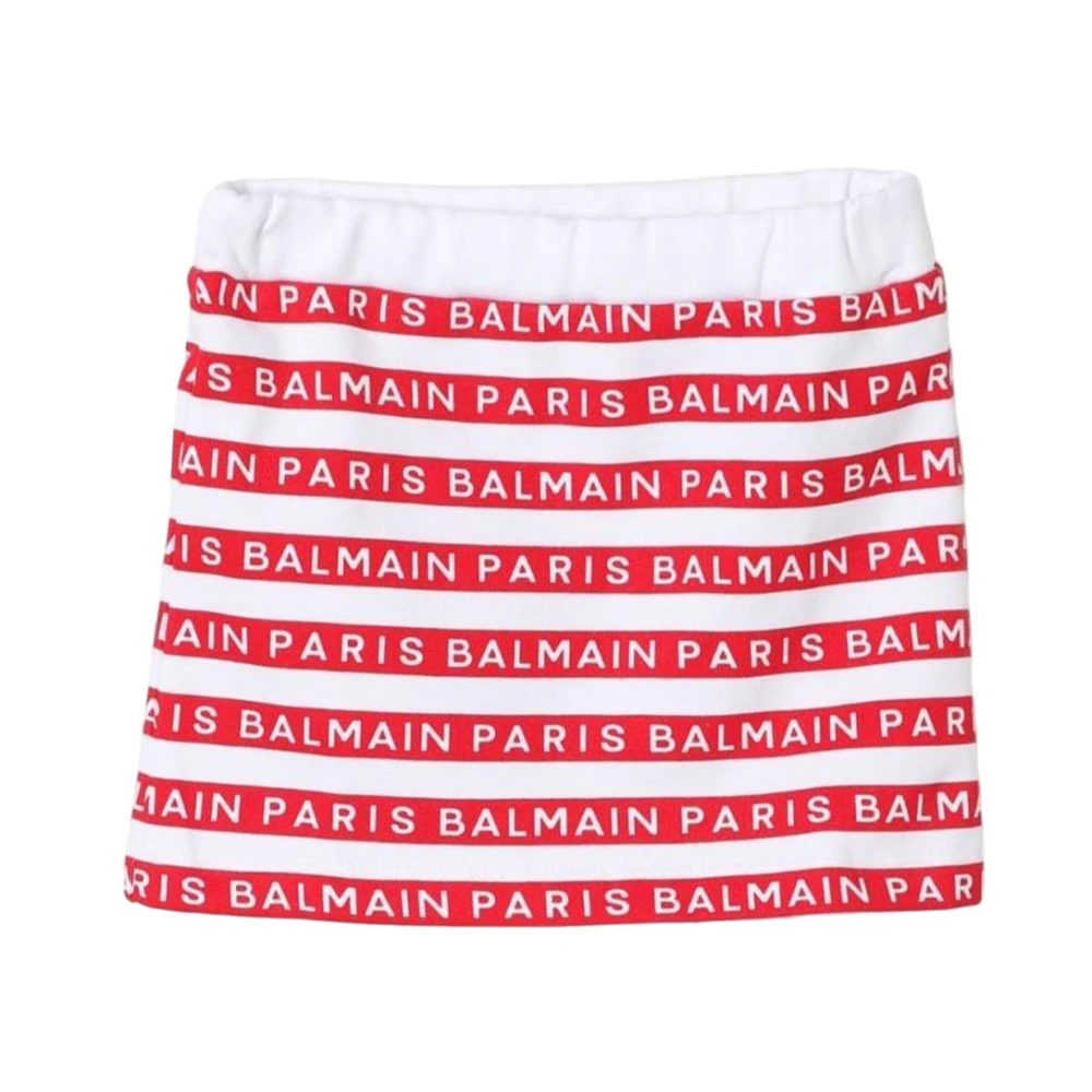 Balmain Girls Multicolor Logo Mini Skirts - Kids Skirts - 10 Y - Kids