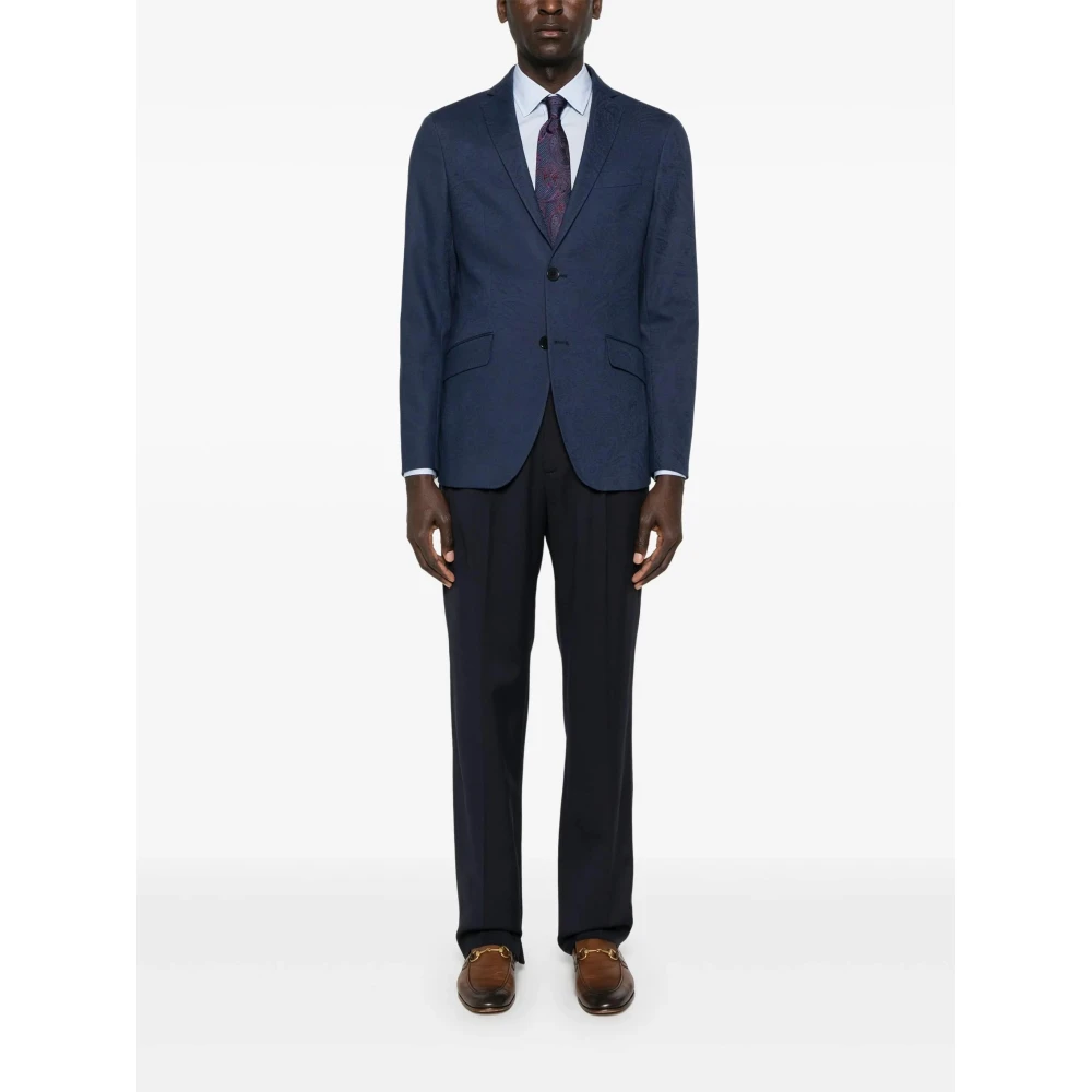 ETRO Roma Shirt in Trendy Stijl Blue Heren