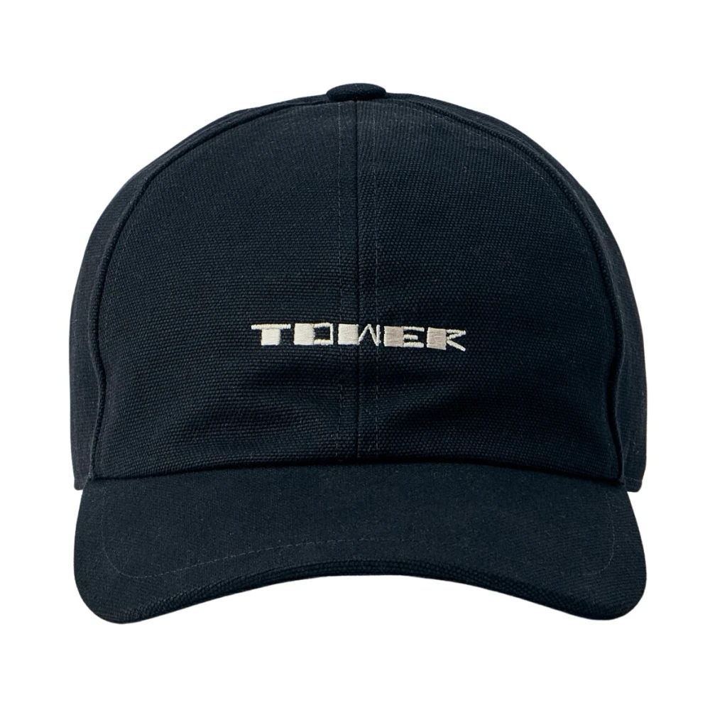 Rick Owens Drkshdw Men's Black Embroidered Logo Cap - Man Hats M - Image 4
