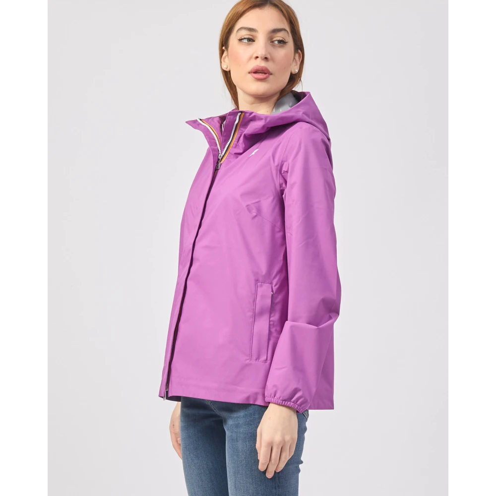 K-way Paarse Slim Fit Jas Marguerite Purple Dames
