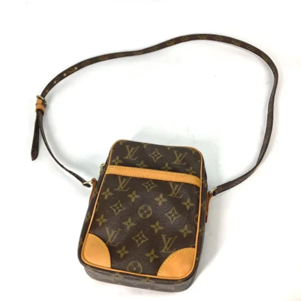 Louis Vuitton Vintage Pre-owned Cotton louis-vuitton-bags Brown Dames