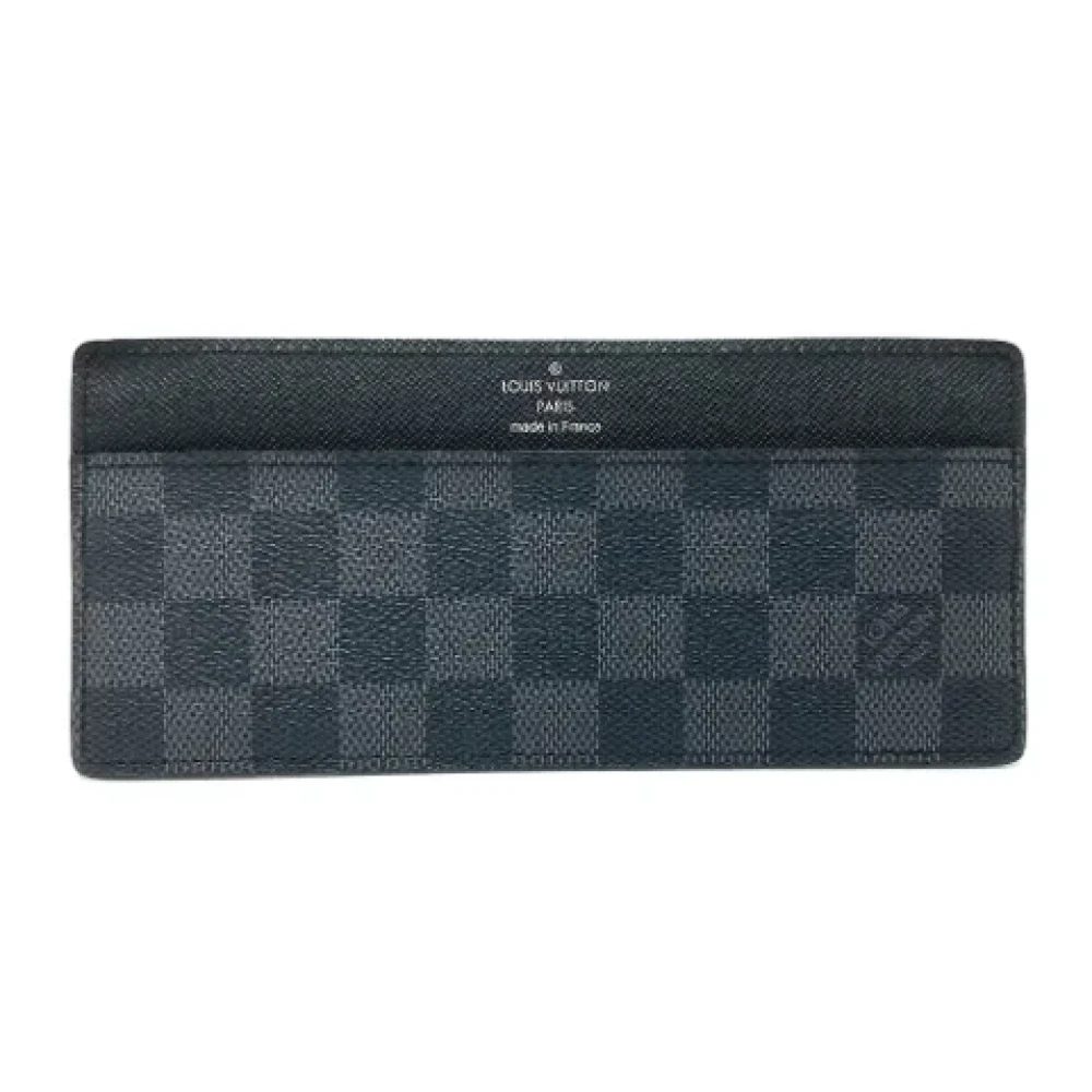 Louis Vuitton Vintage Pre-owned Fabric wallets Black Heren