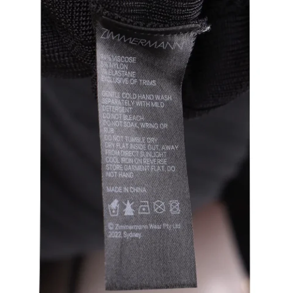 Zimmermann Fabric dresses Black Dames