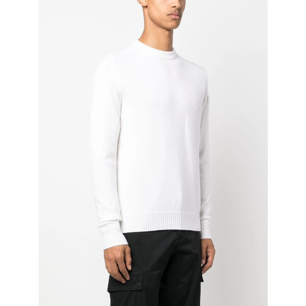 C.P. Company Witte Trui met Logo Patch White Heren