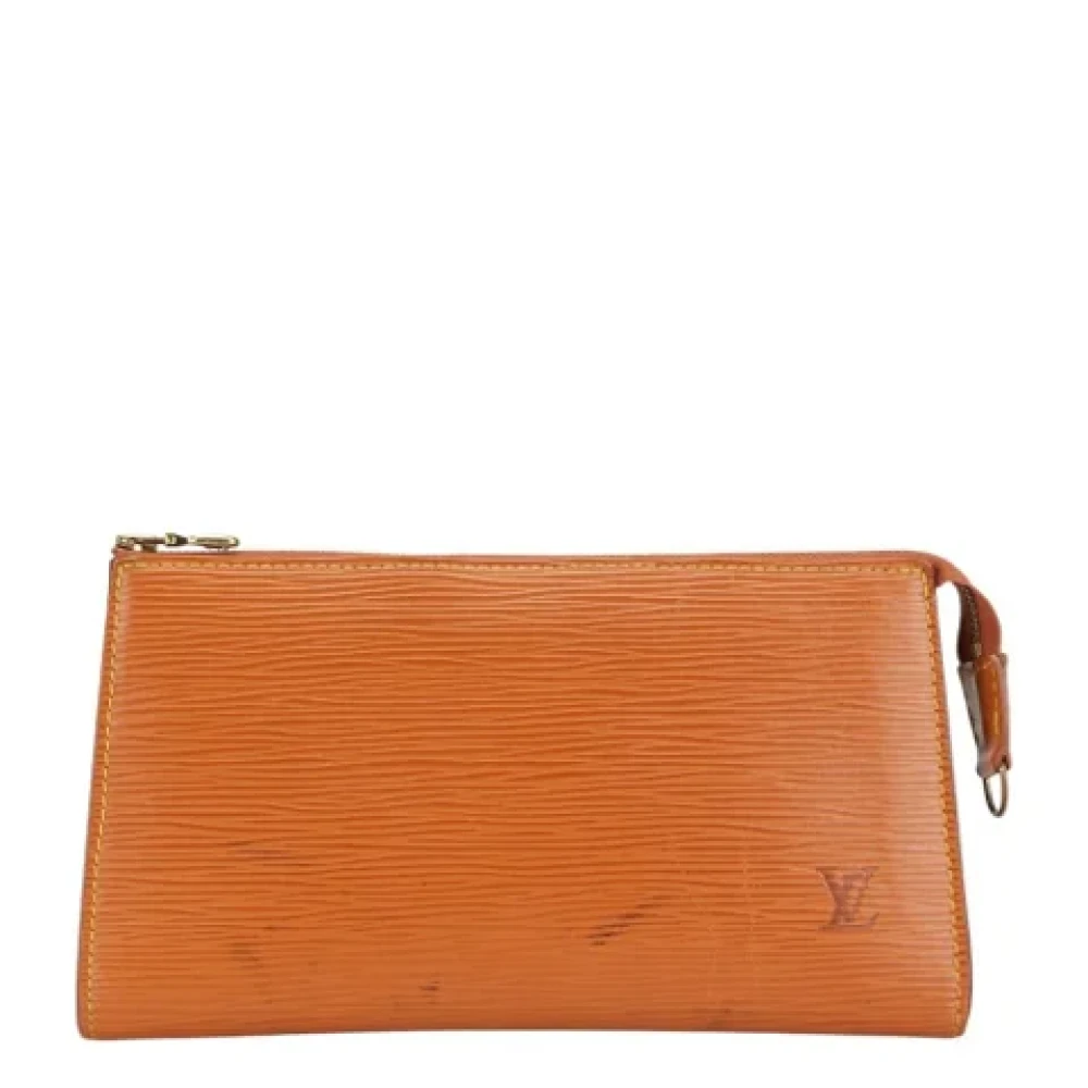 Louis Vuitton Vintage Pre-owned Leather clutches Brown Dames