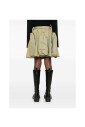 jupe-en-denim-vert-olive-drapee