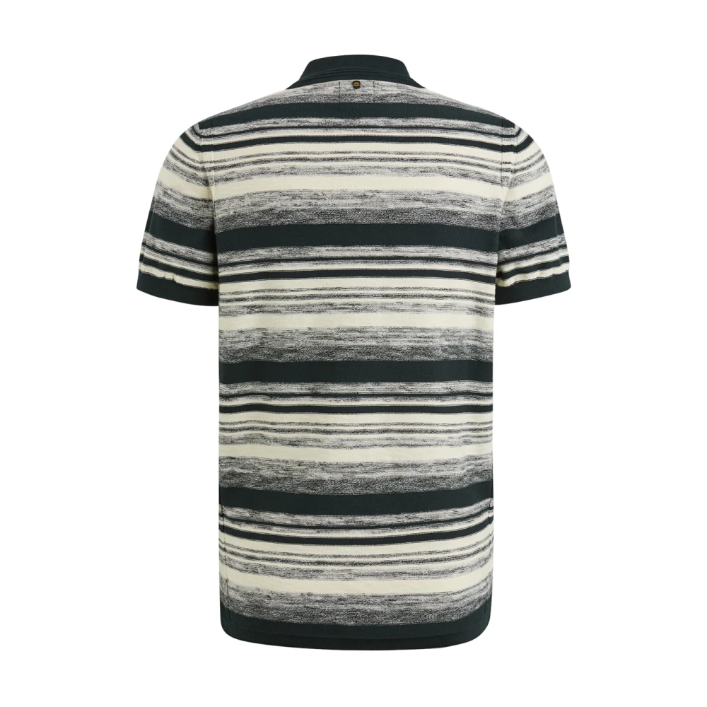 PME Legend Katoen Slub Grad Korte Mouw Polo Blue Heren