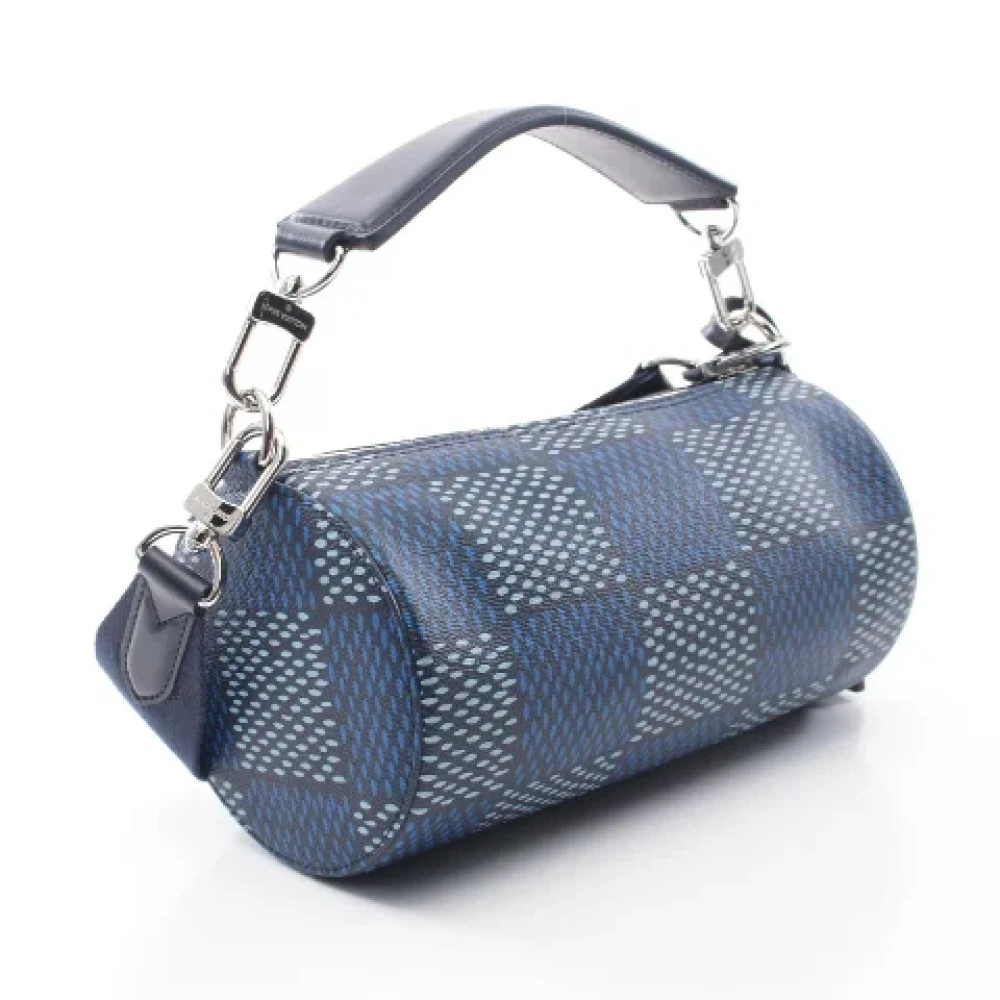 Louis Vuitton Vintage Pre-owned Canvas handbags Blue Heren