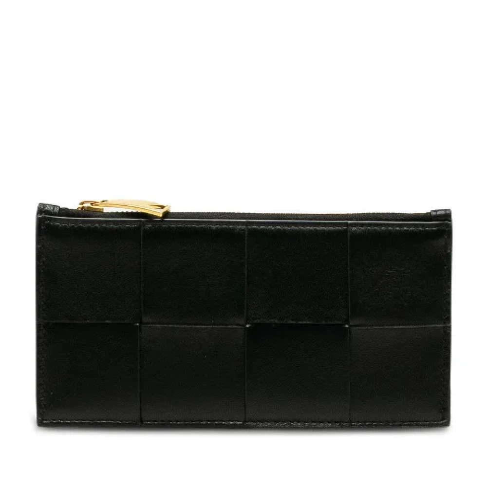 Bottega Veneta Vintage Pre-owned Leather wallets Black Dames