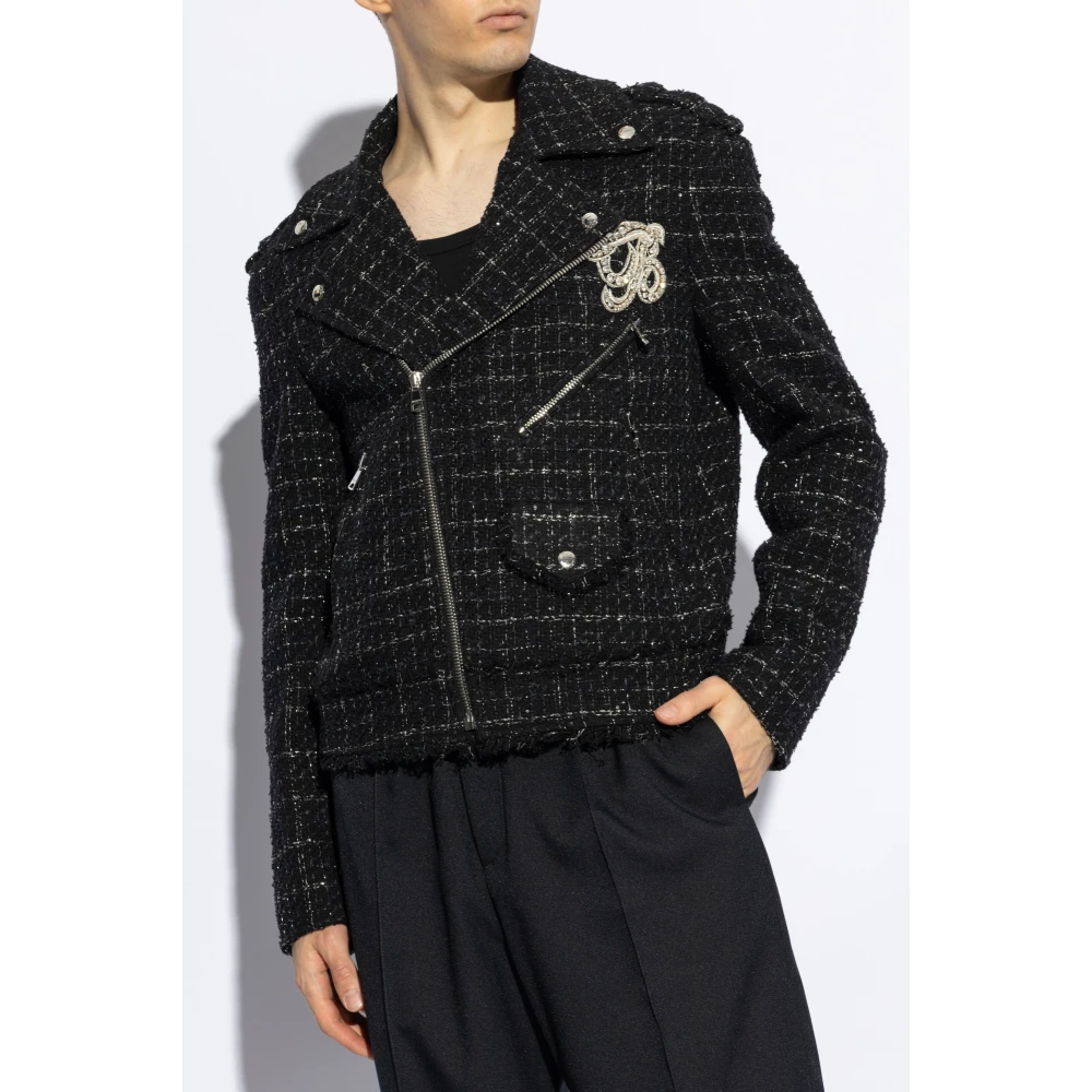 Balmain Jacket met Logo Black Heren