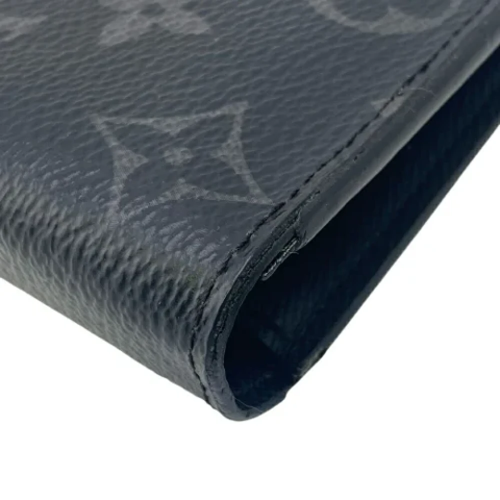 Louis Vuitton Vintage Pre-owned Canvas wallets Black Dames