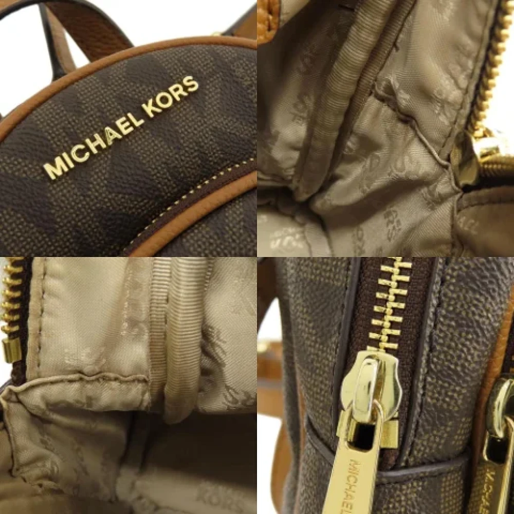 Michael Kors Pre-owned Canvas backpacks Brown Dames
