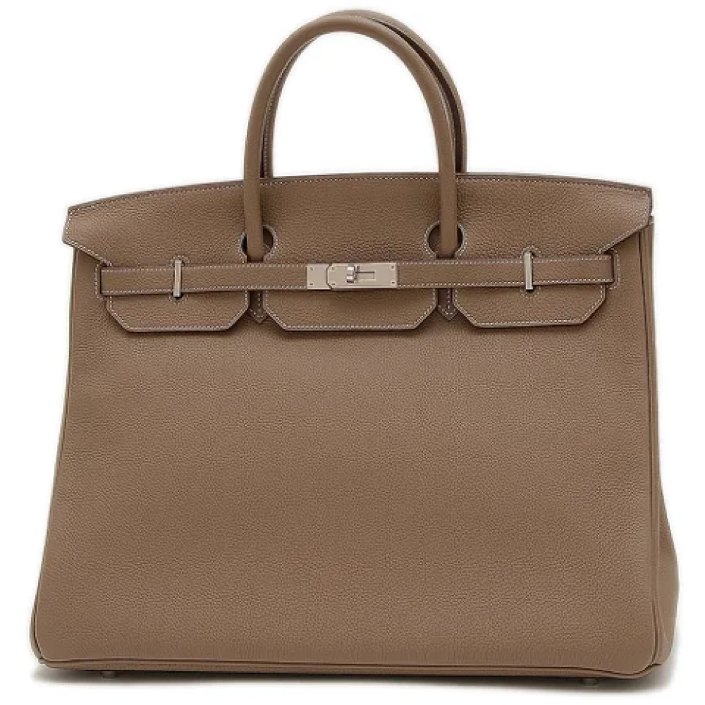 Hermès Vintage Pre-owned Leather totes Brown Dames