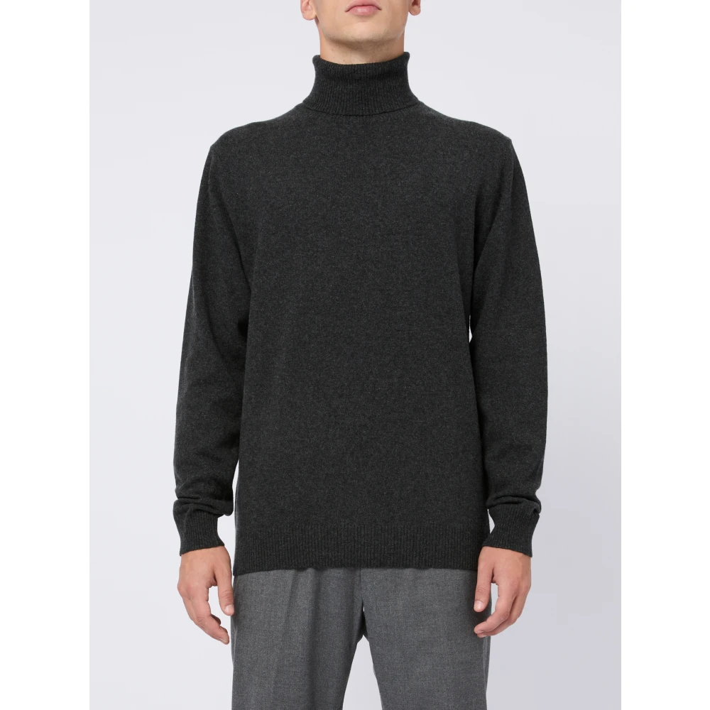 Daniele Fiesoli Merino Cashmere Coltrui Trui Grijs Gray Heren