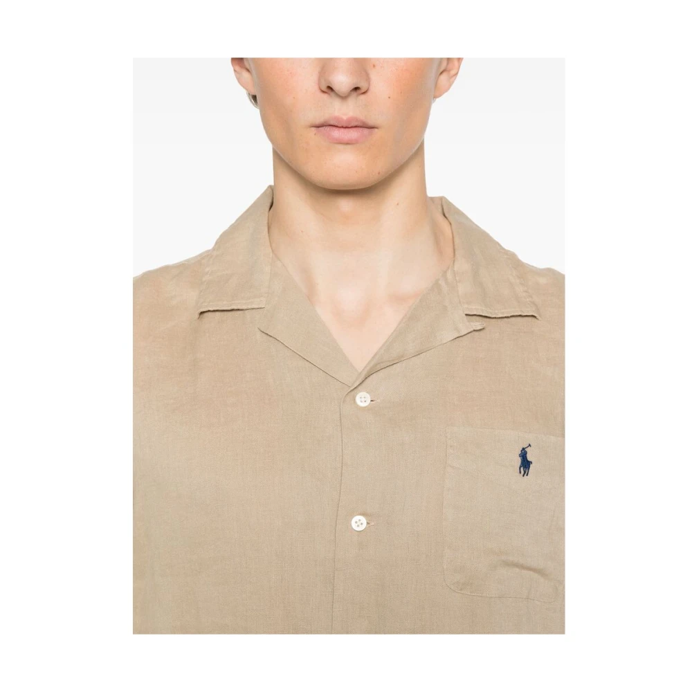 Ralph Lauren Short Sleeve Shirt Beige Heren