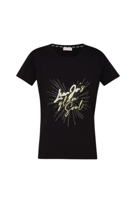 Basic T-shirt med rund hals