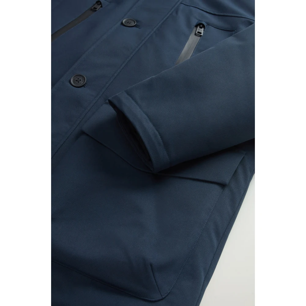 Woolrich Arctic Parka Melton Blue Heren