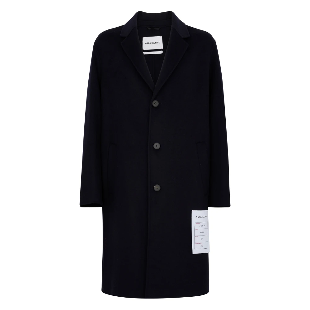 Amaránto Blauwe Winterjas Herenmode Black Heren