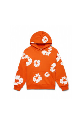 sweat-a-capuche-couronne-de-coton-orange