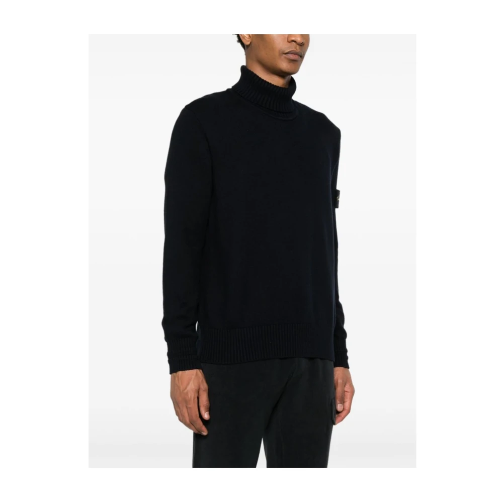Stone Island Pullover Sweater in Marineblauw Blue Heren