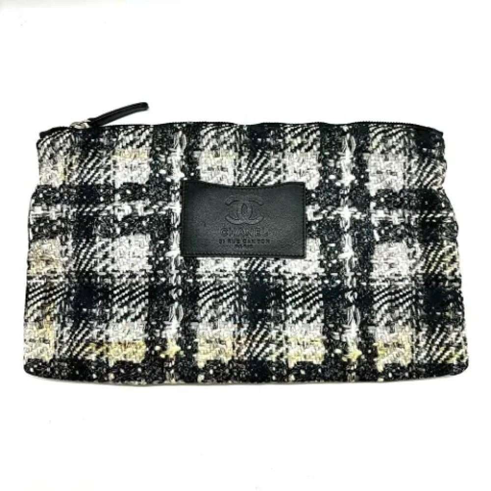 Chanel Vintage Pre-owned Nylon shoulder-bags Black Dames