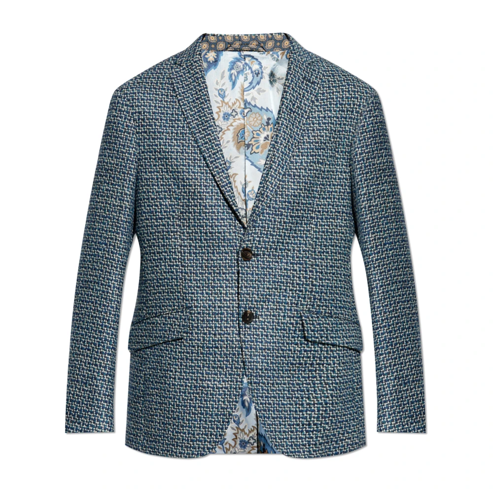 ETRO Tweed jas Blue Heren