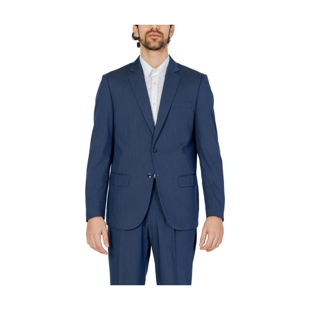 Antony Morato Men's Blue Polyester Blazer