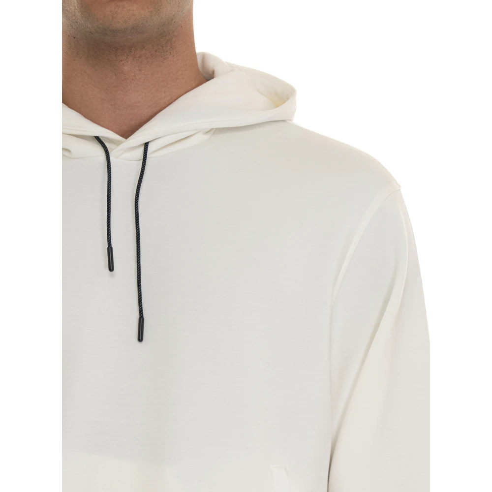 Emporio Armani Casual Katoenen Sweatshirt voor Mannen White Heren