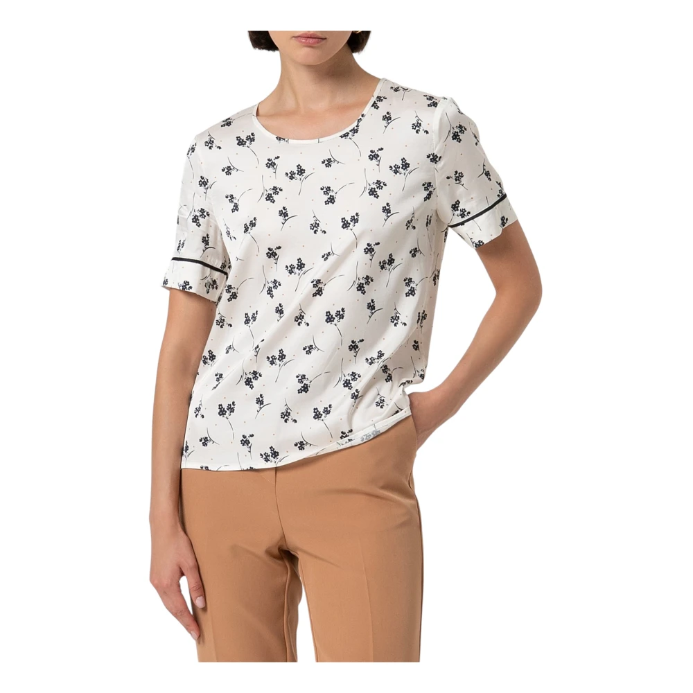 Fracomina Women's White T-Shirts, L, Blusa
