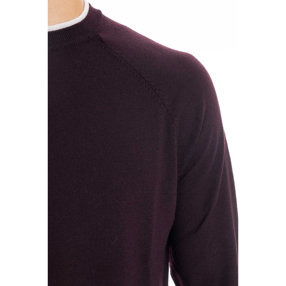 Eleventy Bordeaux Sweaters met Italiaans garen Red Heren