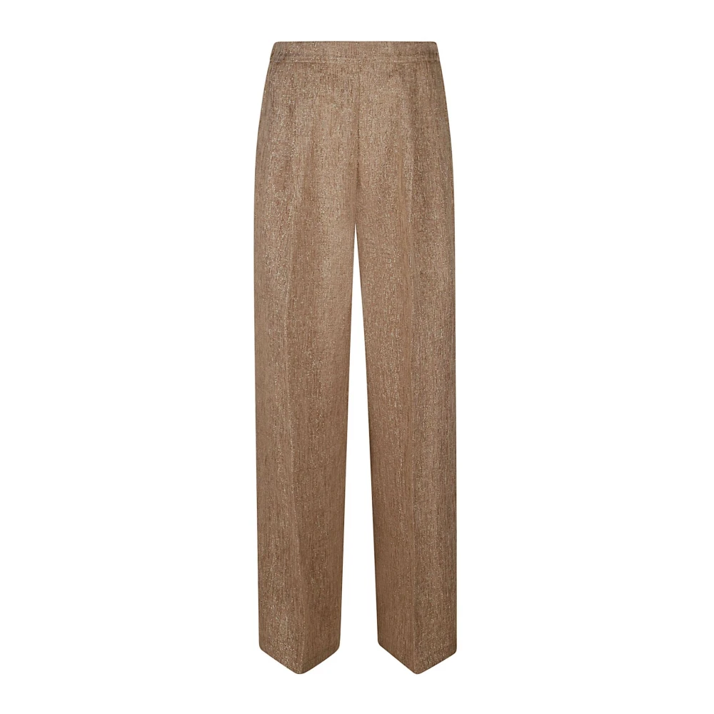 Forte Straight Trousers Brown Dames
