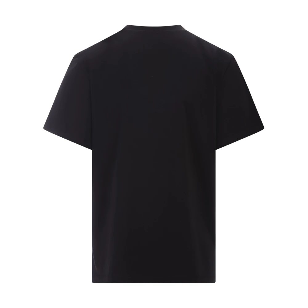 alexander mcqueen Zwart T-shirt met Seal Logo Print Black Heren