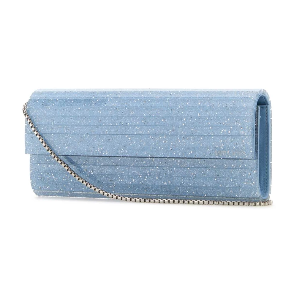 Jimmy Choo Stijlvolle Acryl Clutch Tas Blue Dames
