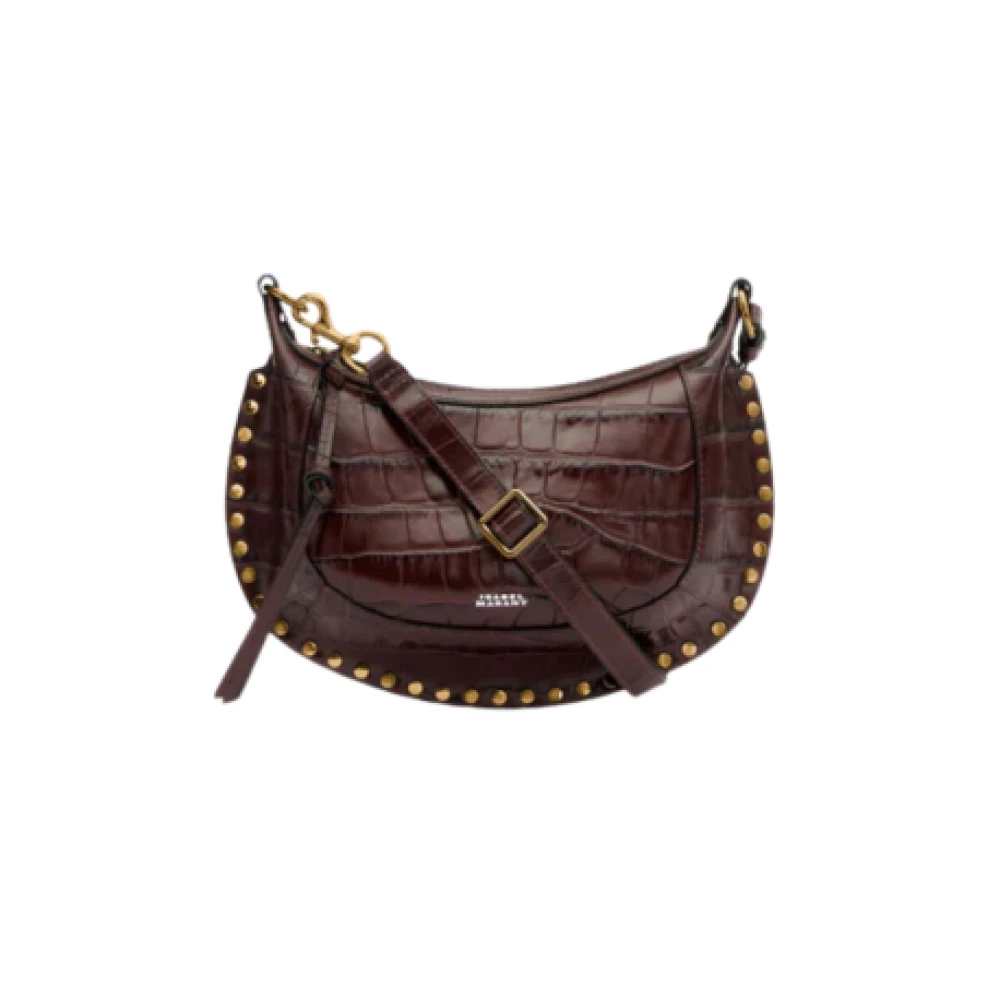 Isabel Marant Women's Brown Oskan Moon Shoulder Bag - Shoulder Bags - One Size- Bags