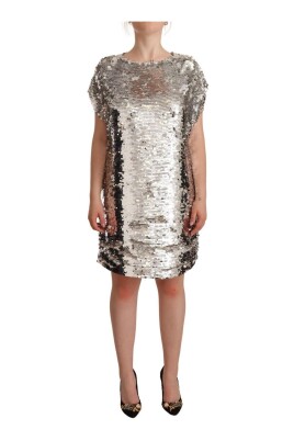 robe-mini-argent-a-paillettes-et-col-bateau