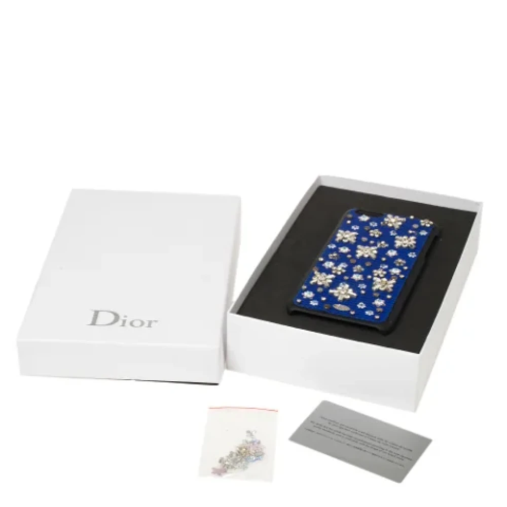 Dior Vintage Pre-owned Fabric home-office Blue Dames