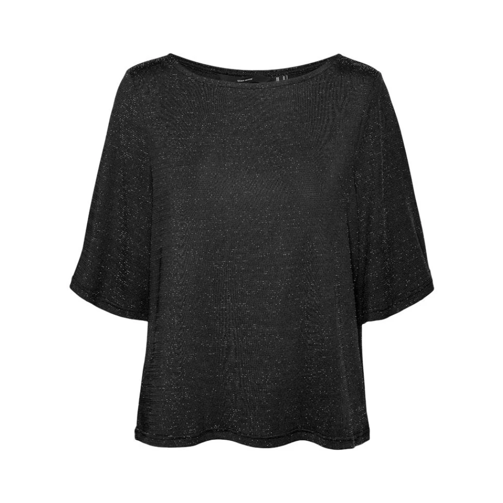 Vero Moda Zwart Lurex Top Black Dames