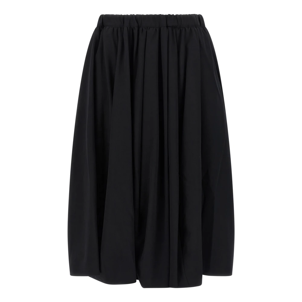 Comme Des Garçons Women's Black Wool Skirt - Midi Skirts - S - Skirts