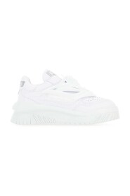 Zapatillas de deporte de cuero blanco de cuero
