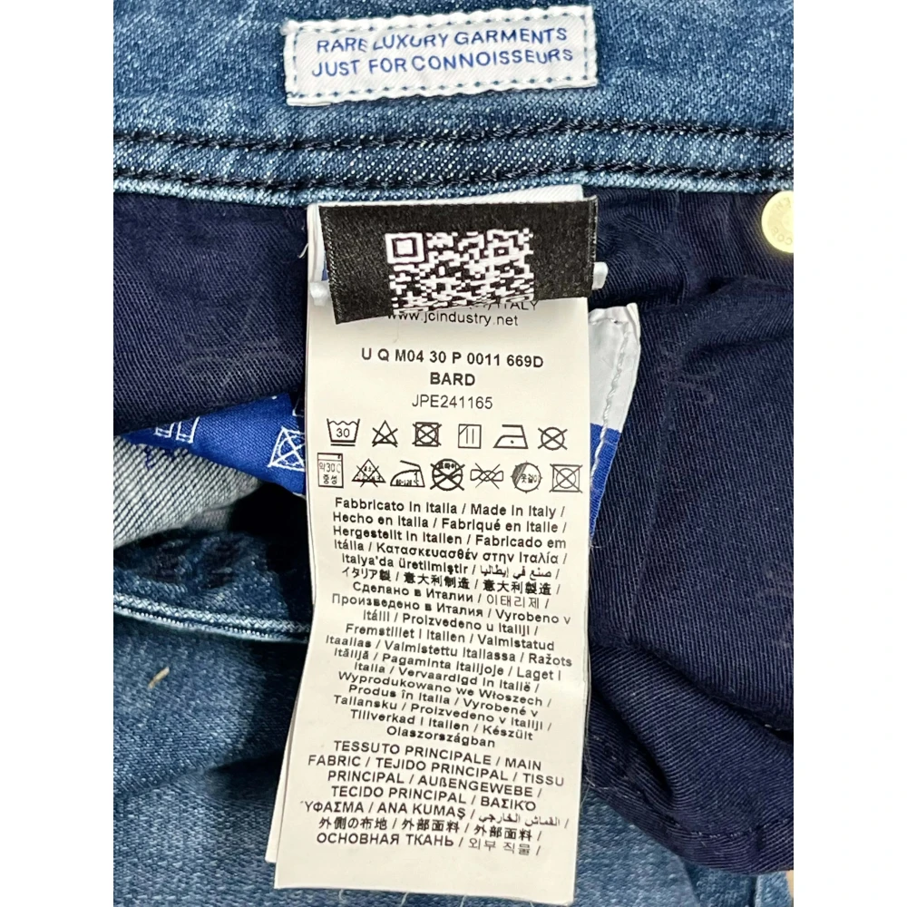 Jacob Cohën Navy Linnen Slim Fit Broek Blue Heren