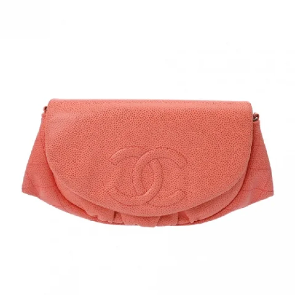 Chanel Vintage Pre-owned Leather chanel-bags Orange Dames