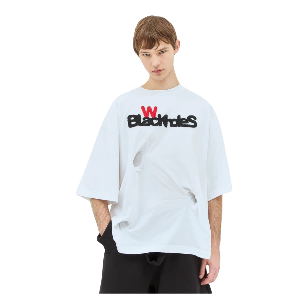 Walter Van Beirendonck Kosmisch Katoenen T-shirt met Grafische Print White Heren