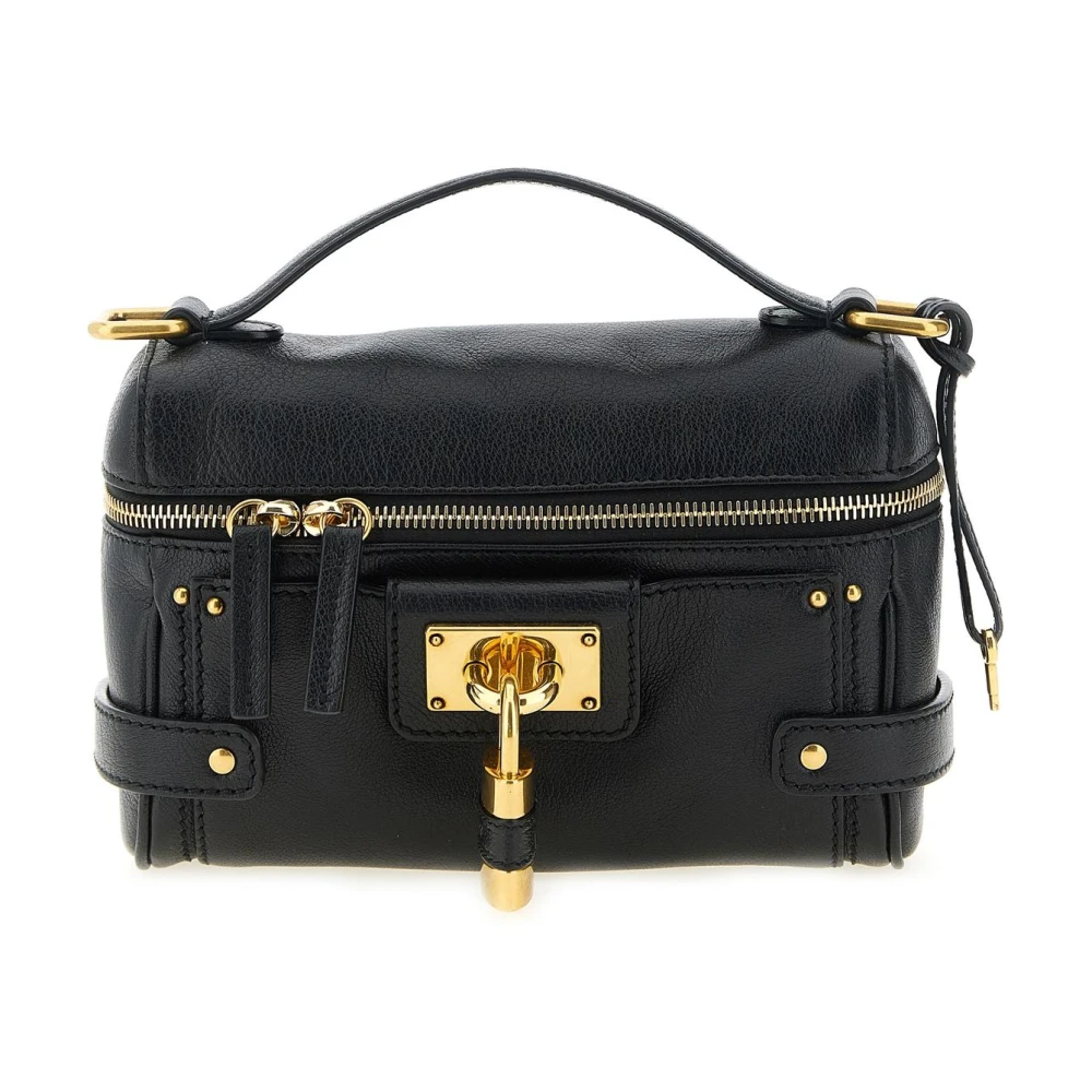 Chloe Women's Paddington Vanity Leather Top Handle Bag - Black - Image 5