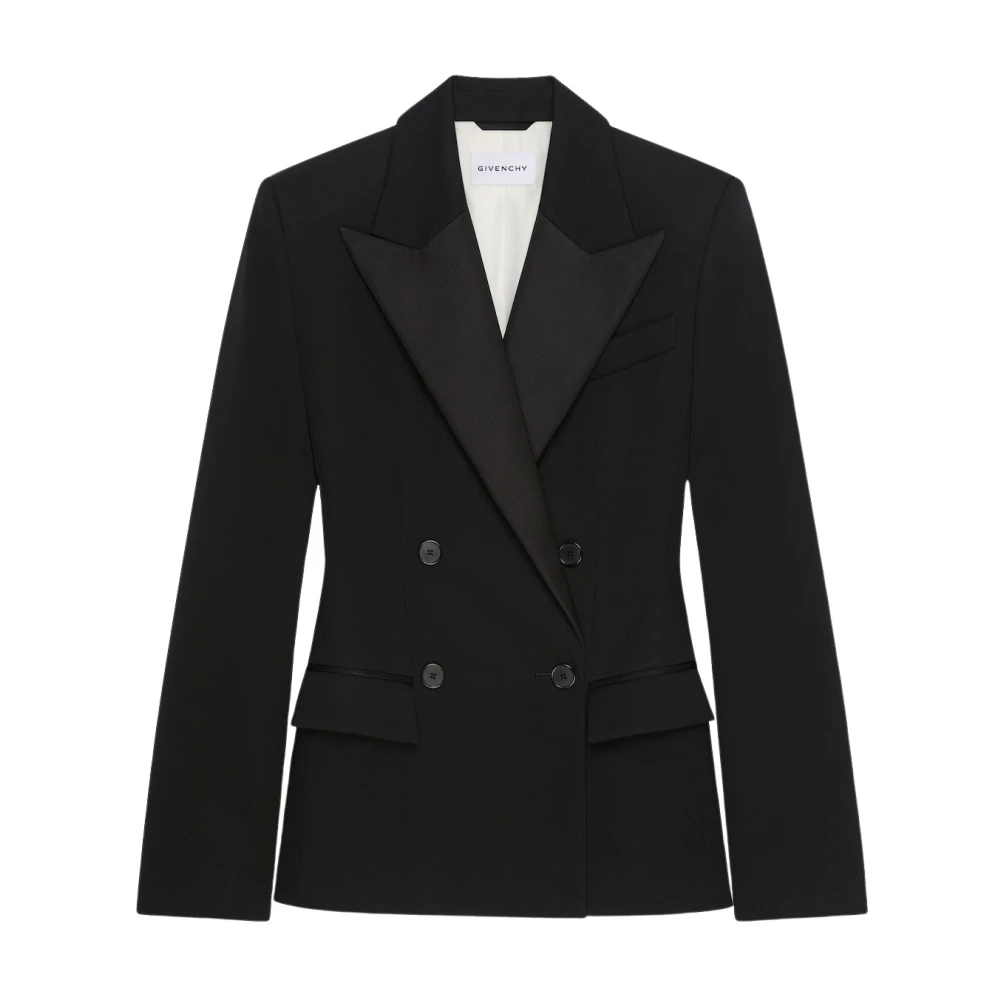 Givenchy Women's Black Wool Double-Breasted Jacket