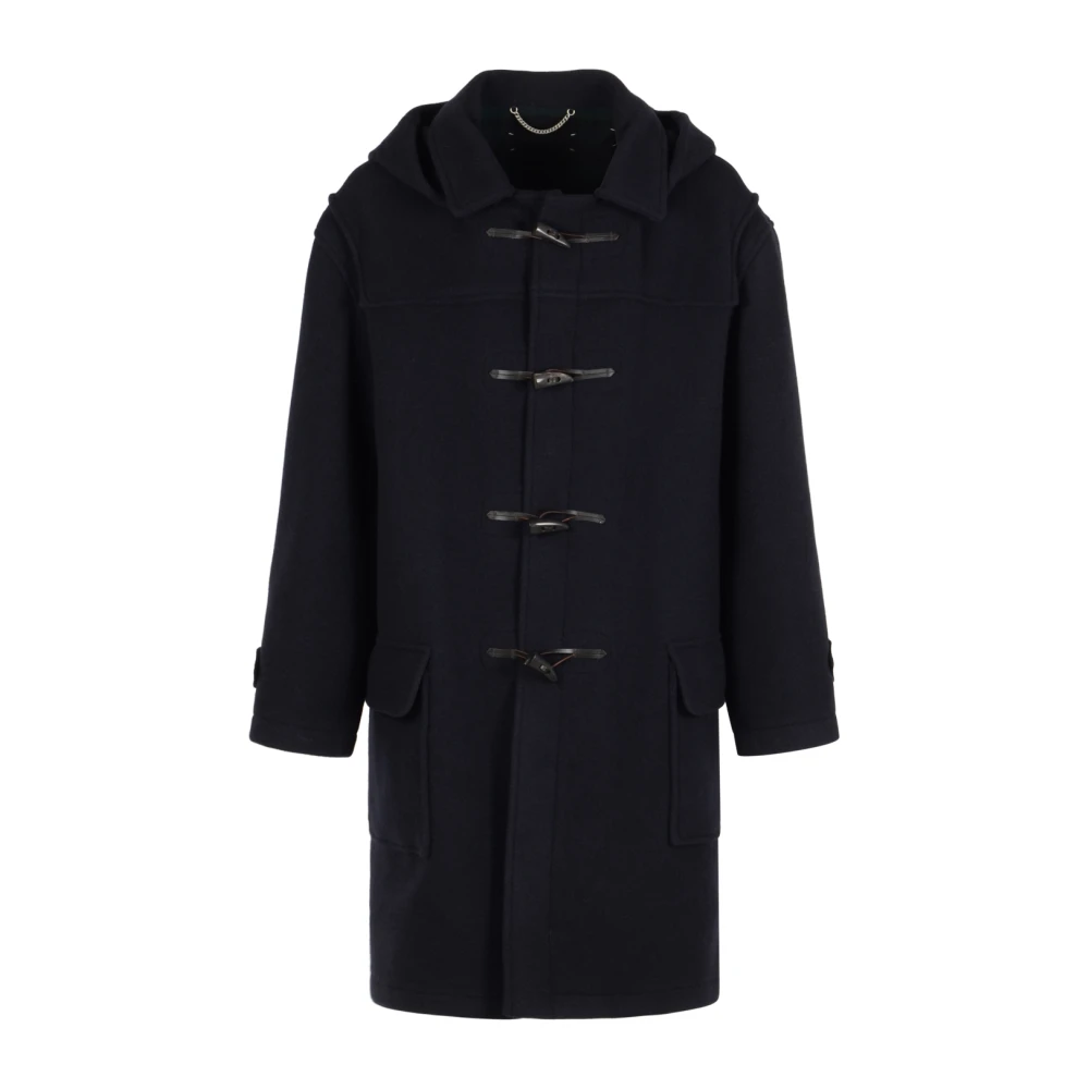 Maison Margiela Mannelijk Blauw Jassen Heren, M, Wol, Reversible Wollen Jas