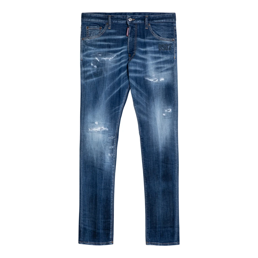 Dsquared2 Slim Fit Denim Jeans Blue Heren